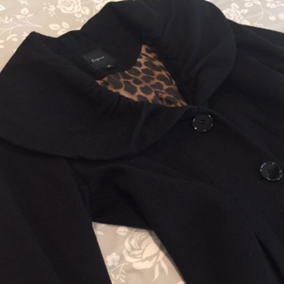 Express Peacoat Long Jacket Wool XS - Picture 12 of 12